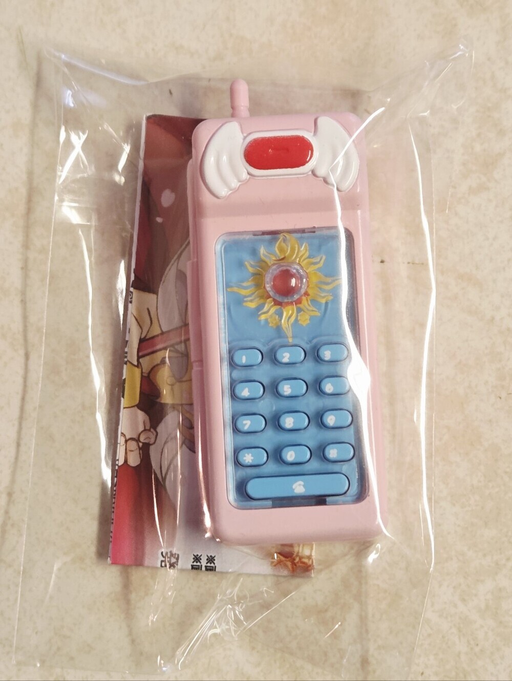 *3 for $30* Cardcaptor Sakura 2.5" Pink Toy Phone - Clamp Figure